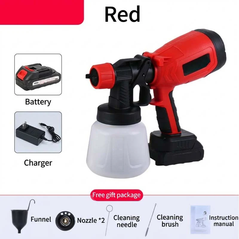 π¨π Cordless paint sprayer β 2 batteries, versatile, for painting & gardening! - Image 12