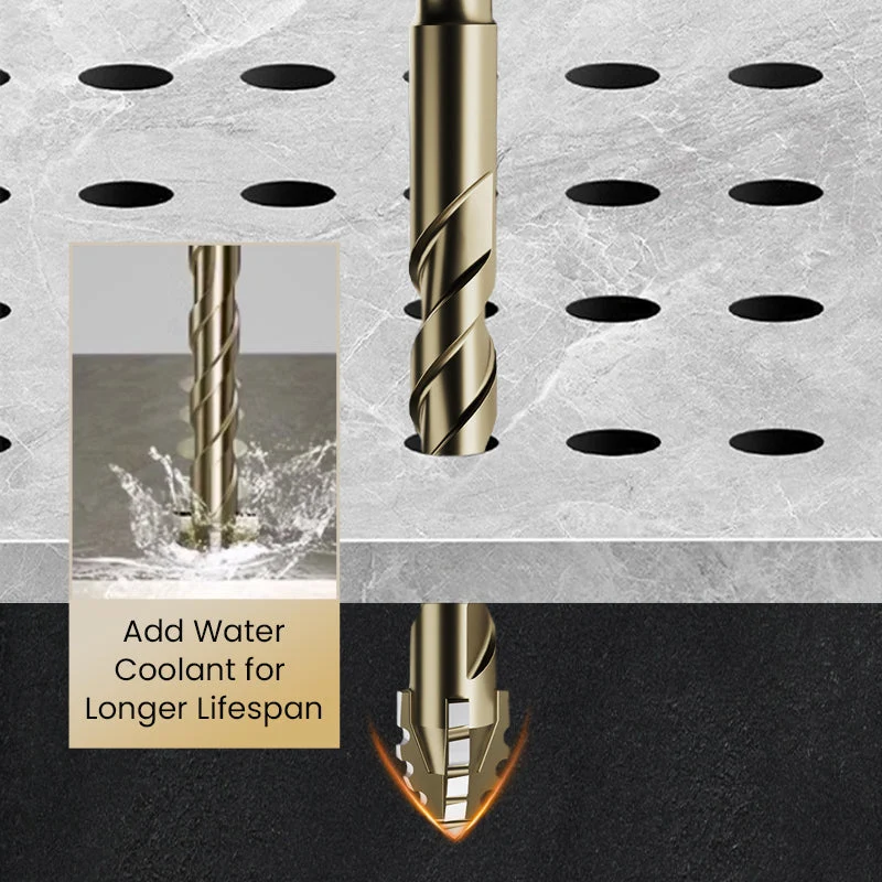 🏆Flash Sale⚡ 50K+ SOLD! 💥High-Strength 4-Flute Serrated Eccentric Drill Bit Kit - Image 5