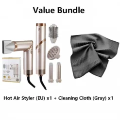 Alternative view of 5-in-1 Foldable Hot Air Styler + Cleaning Cloth