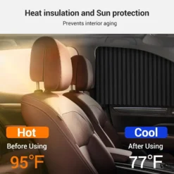 Alternative view of 🔥 Universal Fit Magnetic Car Side Window Privacy Sunshade