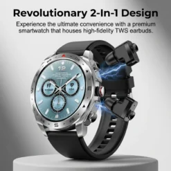 Alternative view of 2-in-1 Smartwatch with Built-in TWS Earbuds