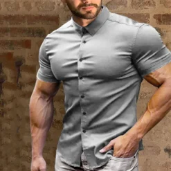 Alternative view of 👔 50% OFF NOW! ✨ Men's Non-Iron Button-Up – Wrinkle-Free, Premium Cotton & Classic Fit (M–3XL) 🏢
