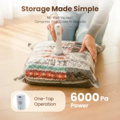 Alternative view of 🏆⚡ 50K+ SOLD! Cordless Travel Vacuum Storage Compression Bag
