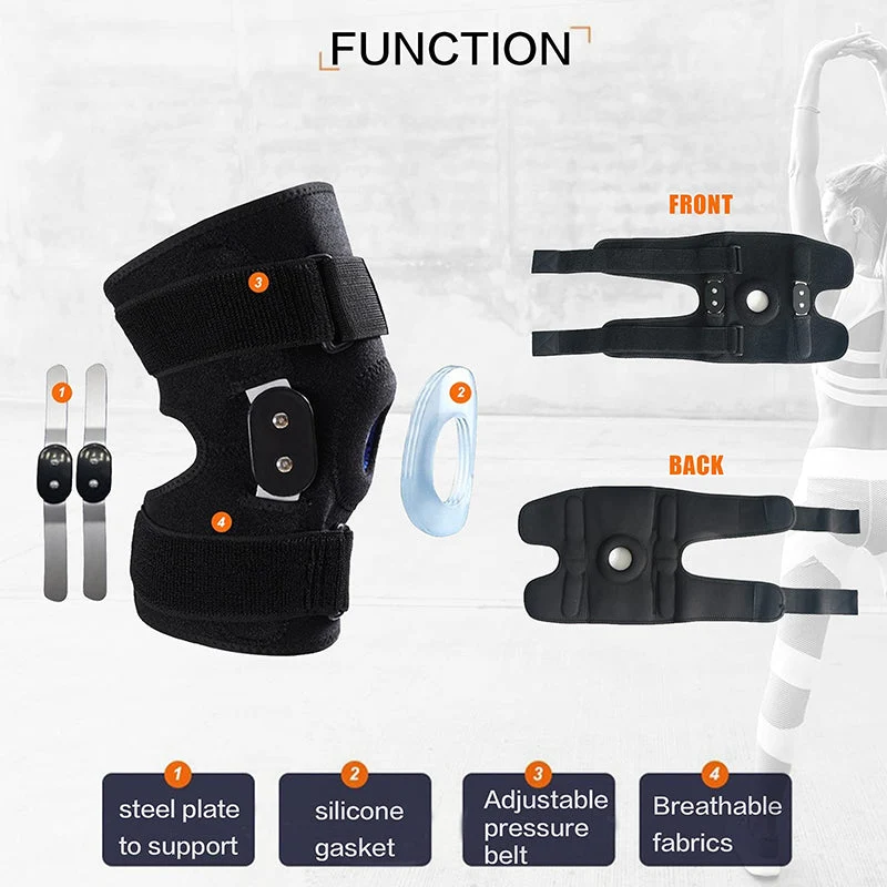 Breathable Adjustable Knee Support Brace - Image 8