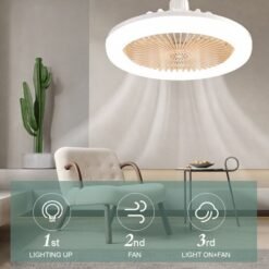 Alternative view of LED Ceiling Fans with Remote Control