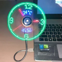 Alternative view of 🔥2026 Hot Sale 50% OFF🔥USB Fan with LED Clock Lighting