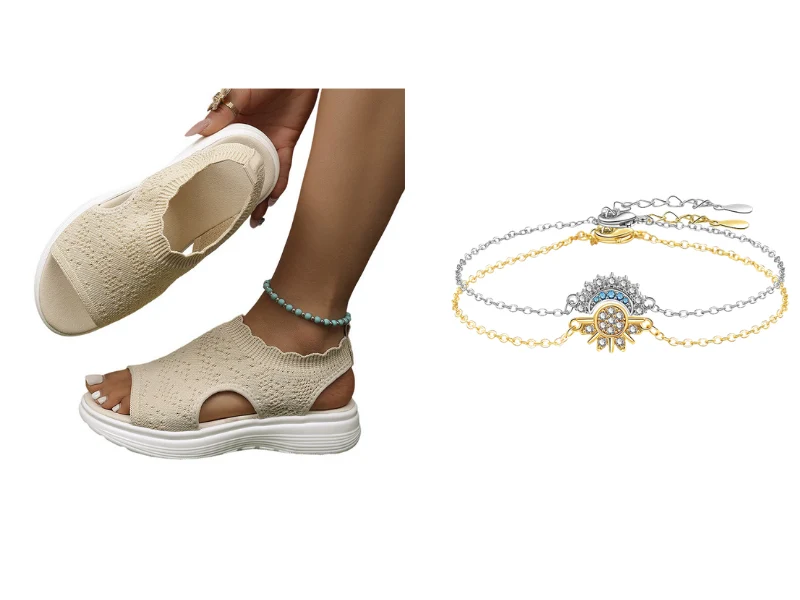 ⏳LAST DAY SALE ONLY £12.99!!💐 Women's Breathable Knit Platform Sandals – Air-permeable knit upper, cushioned sole & lightweight comfy summer footwear ✨ - Image 3