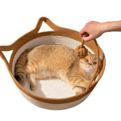 Alternative view of Comfortable Woven Cat Bed for All Seasons