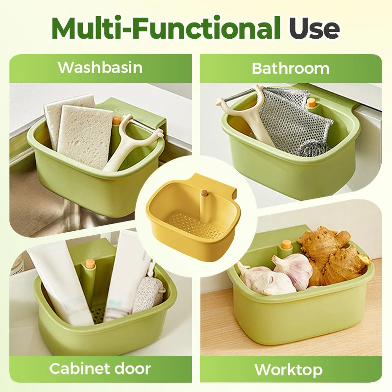 2-in-1 Hanging Sink Strainer Basket - Image 10