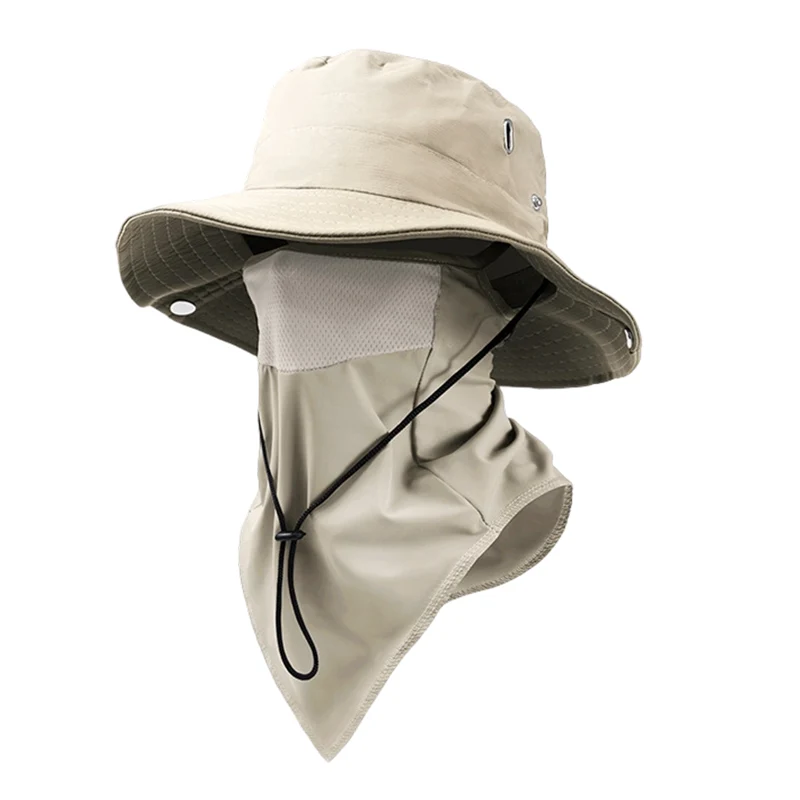 Breathable Fisherman Hat with Detachable Face Mask - Image 6