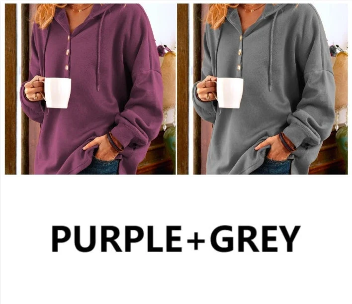 ✨LONG SLEEVE BUTTONED SWEATSHIRT - Image 6