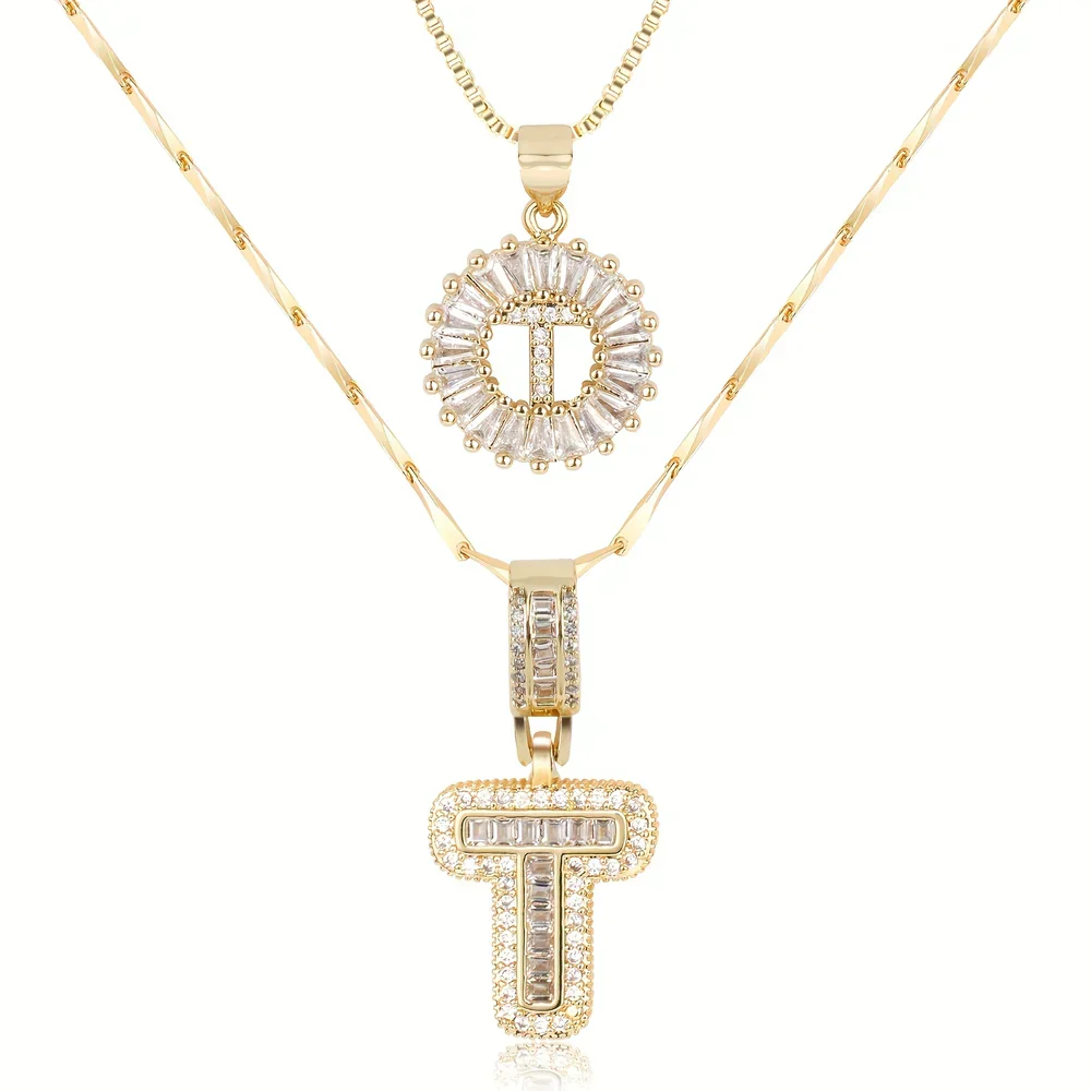 🎁New Year Sale 50% OFF💖2 Pack - Initial Letter Pendant Necklaces - Image 30