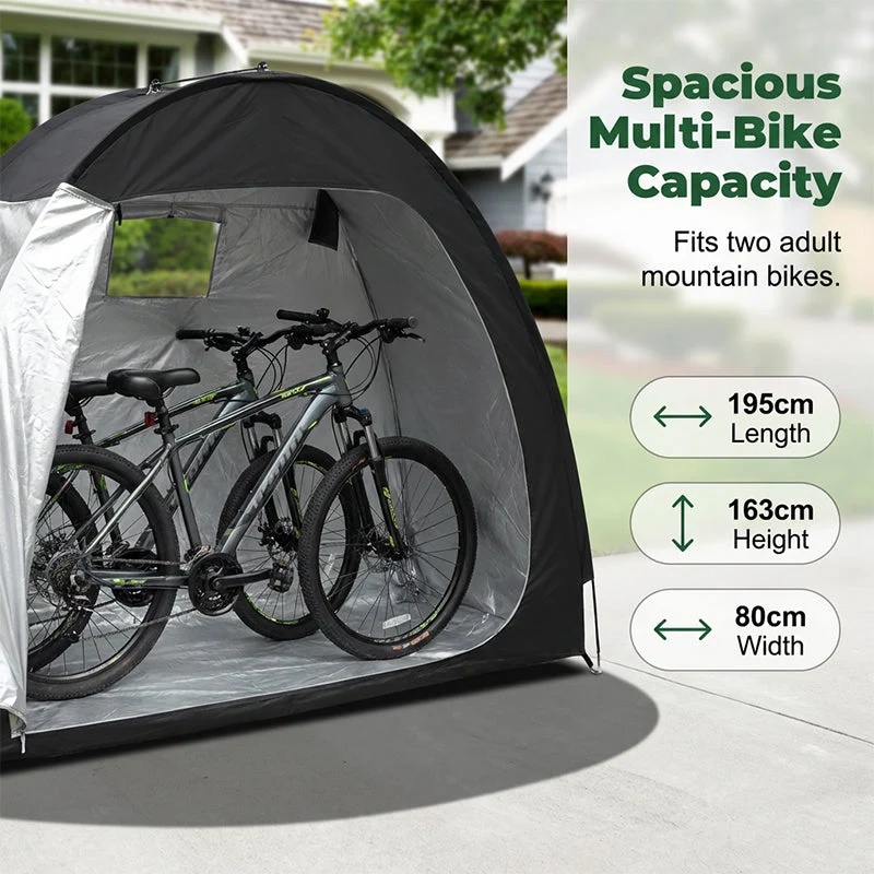 Multi-Purpose Portable Outdoor Storage Shed for Bikes - Image 4
