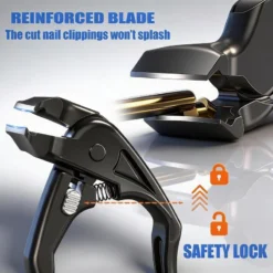 Stainless Steel Curved Nail Clipper – Ergonomic & Easy for Seniors