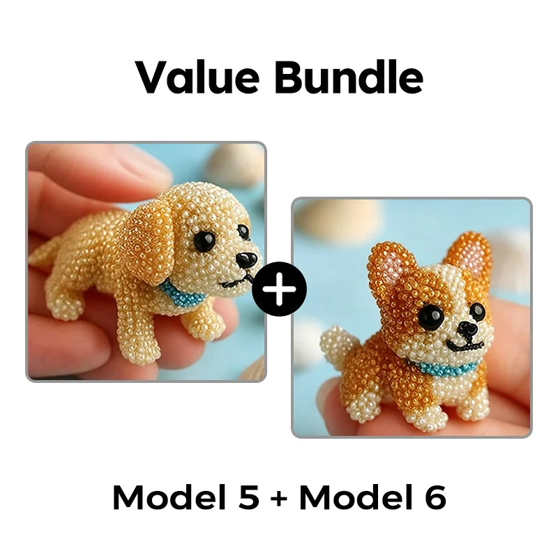 Colorful Beaded 3D Dog Model Kit - Image 21