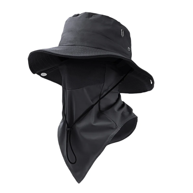 Breathable Fisherman Hat with Detachable Face Mask - Image 4