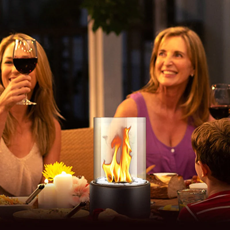 π₯ 50% OFF! π Glass & Metal Tabletop Fireplace β Portable, Smoke-Free for Indoor & Outdoor Use, With Ethanol Burner & Cozy Decorative Accentuator for Your Home β¨ - Image 7