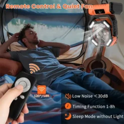 Alternative view of 🏆HOT SALE 50%OFF🍃Portable Oscillating Fan with Remote Control
