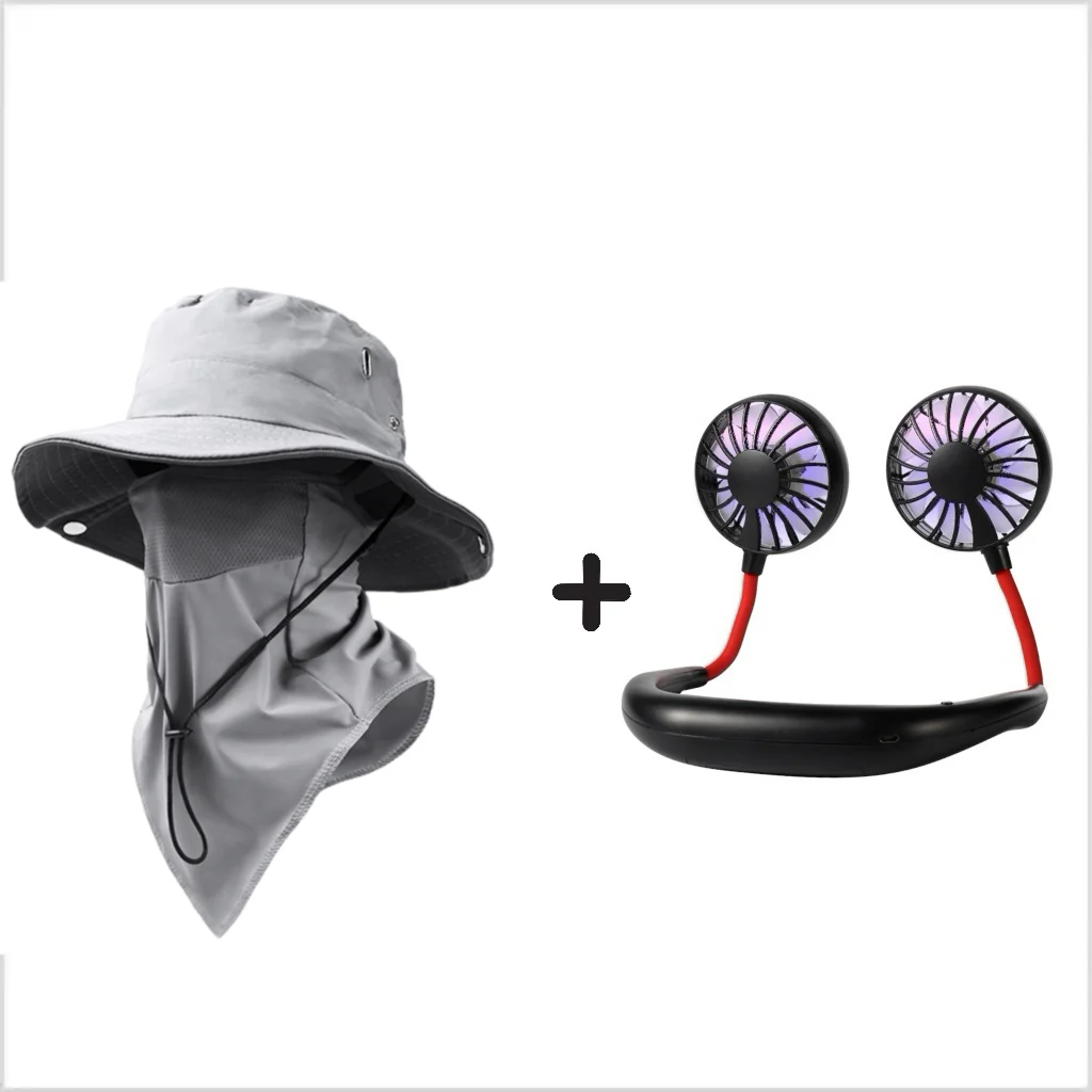 Breathable Fisherman Hat with Detachable Face Mask - Image 9