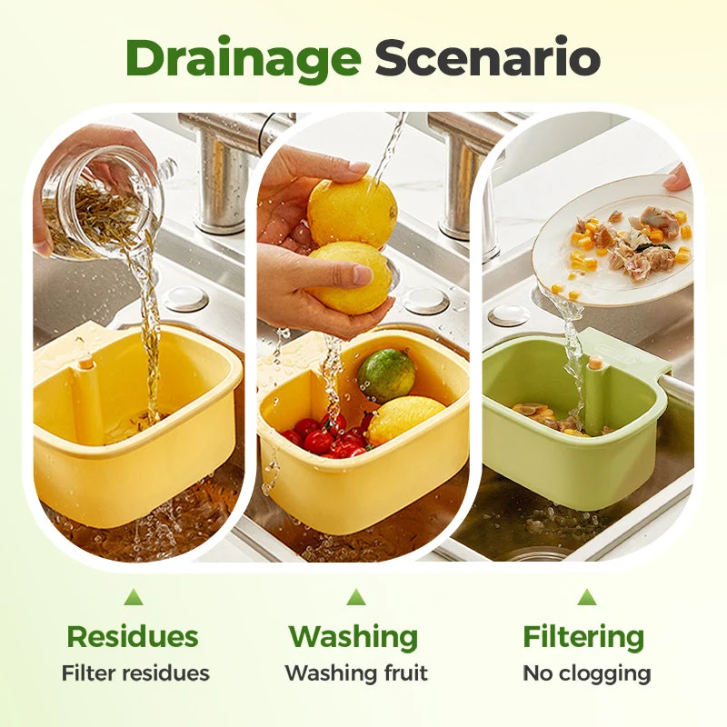 2-in-1 Hanging Sink Strainer Basket - Image 9
