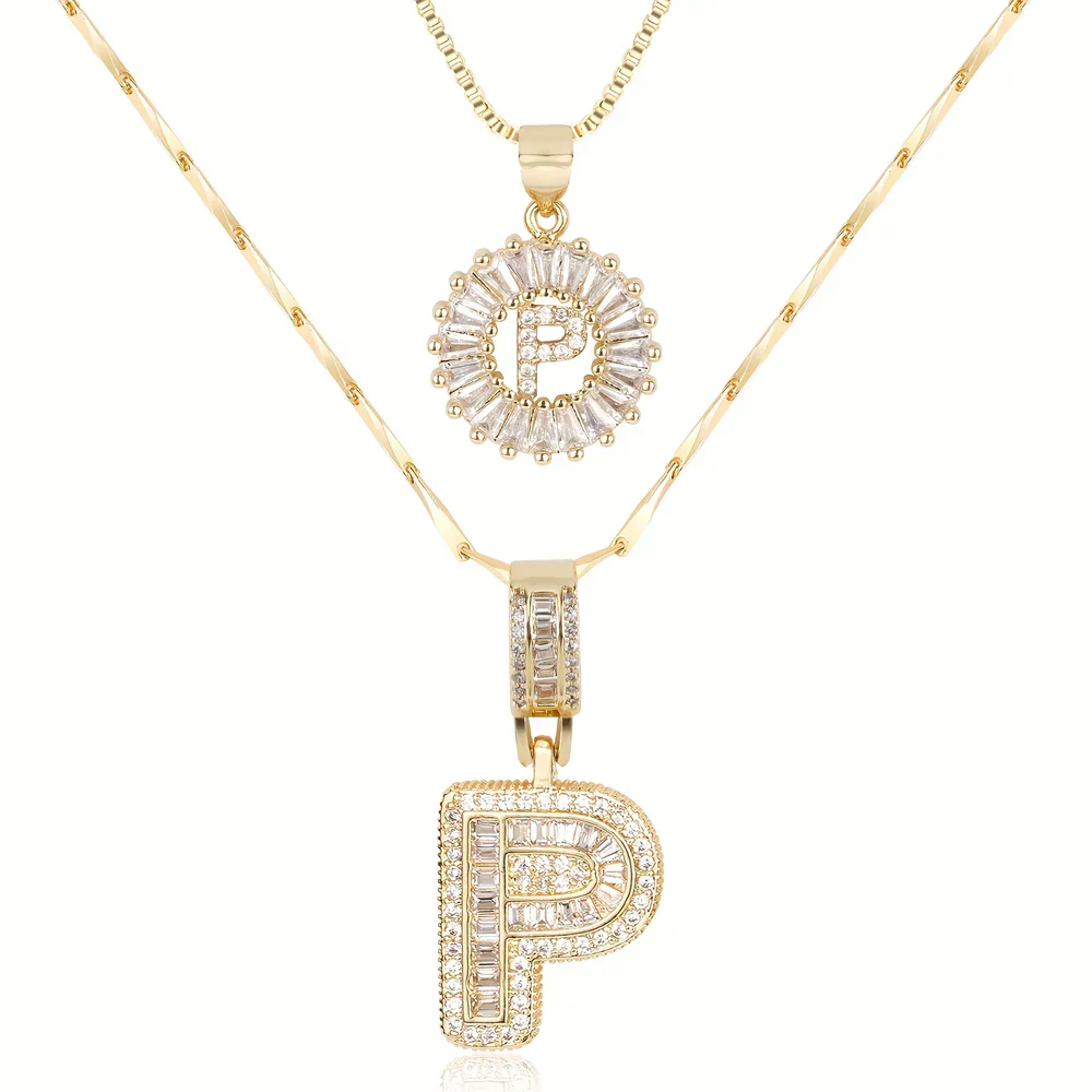 🎁New Year Sale 50% OFF💖2 Pack - Initial Letter Pendant Necklaces - Image 52