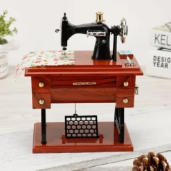 Alternative view of 🔥Time Limit Sale 50% OFF - Wood Mini Sewing Machine Music Box