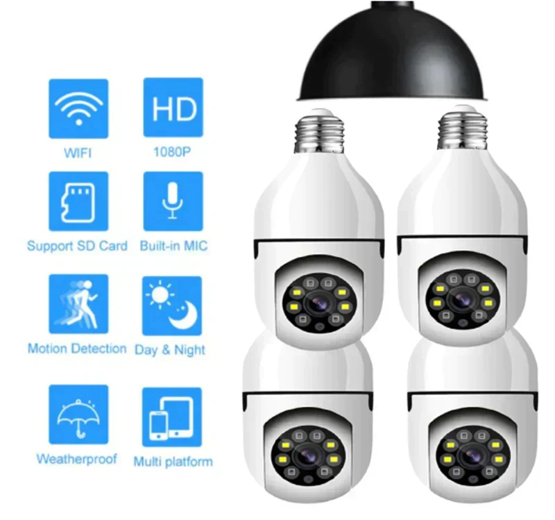 💡【Wireless WiFi Light Bulb Camera】— Turn it off and it's a light bulb; turn it on and it's your personal security guard—a guardian hidden within the light! 🔒✨ - Image 6
