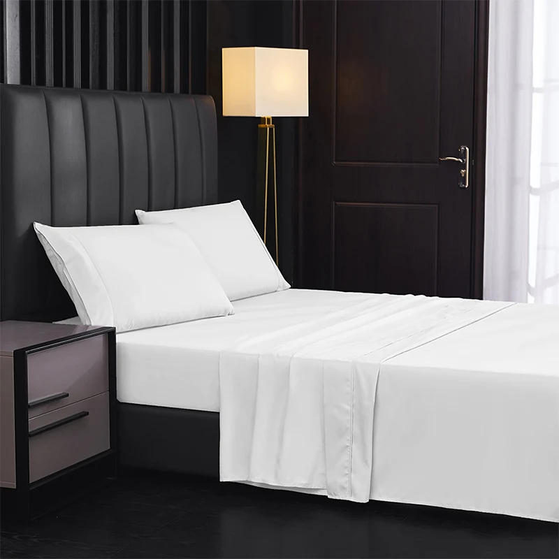 Breathable Solid Color Cooling Bed Sheet Set - Image 3
