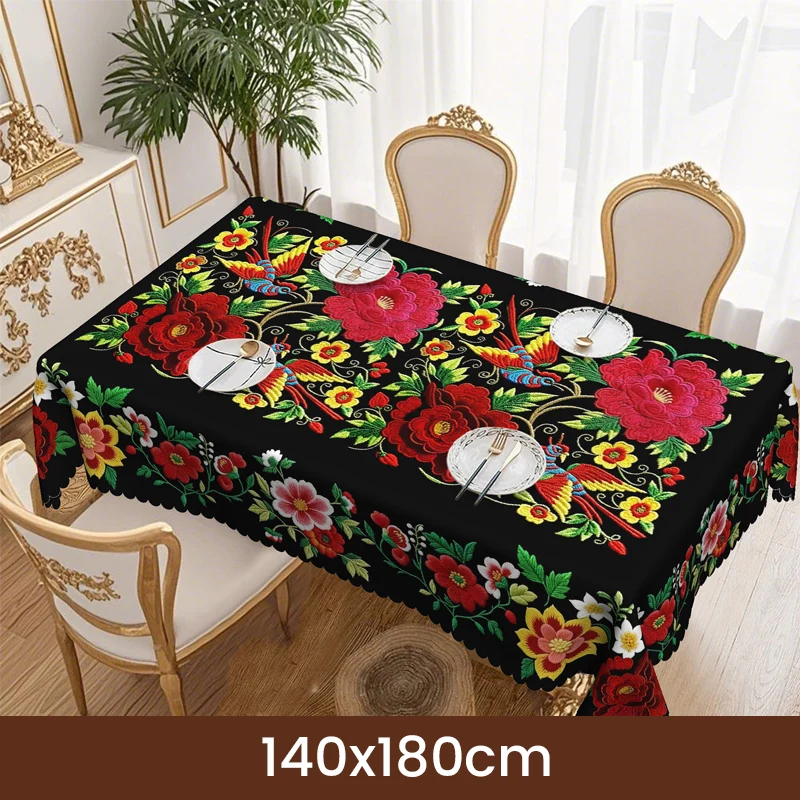 🏆Limited Time 60% Off! 💥Mexican Floral Tablecloth with Scalloped Edge - Image 10