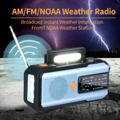 Alternative view of Solar Hand-Crank Emergency Weather Radio