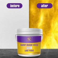 Alternative view of Water-Based Shiny Gold Leaf Paint
