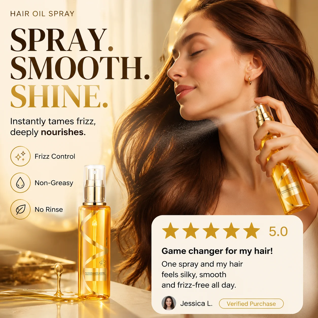 ✨Moisturizing & Strengthening Silky Hair Oil - Image 3
