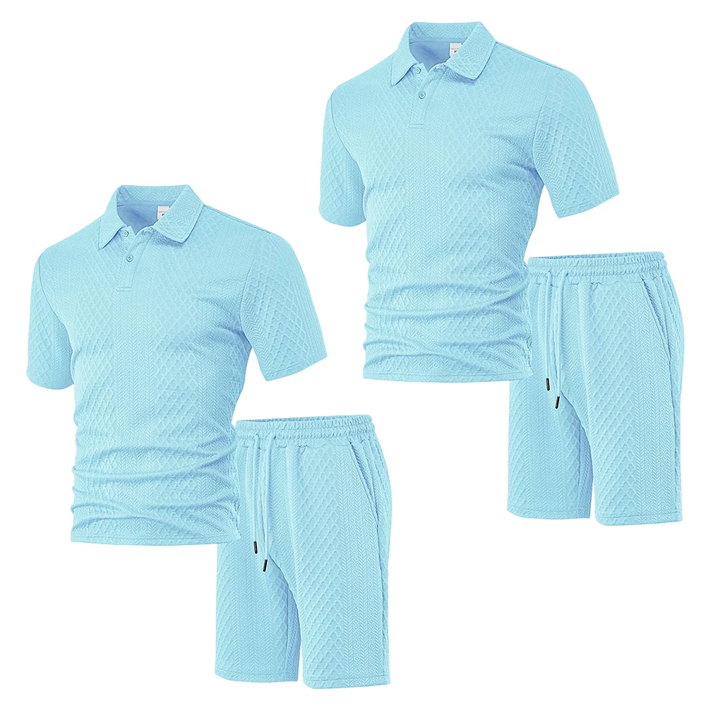 π50K+ SOLD!π₯π©³Men's Diamond Print 2-Piece Set β Ready in seconds! Soft, breathable top with easy shorts. No fuss, just style. Perfect for garden BBQs or coffee dates. - Image 4