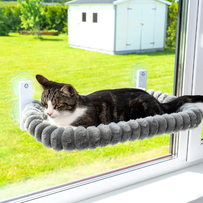 Foldable Cat Window Hammock with Suction Cups - Image 9