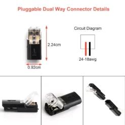 Alternative view of Double-wire Plug-in Connector With Locking Buckle
