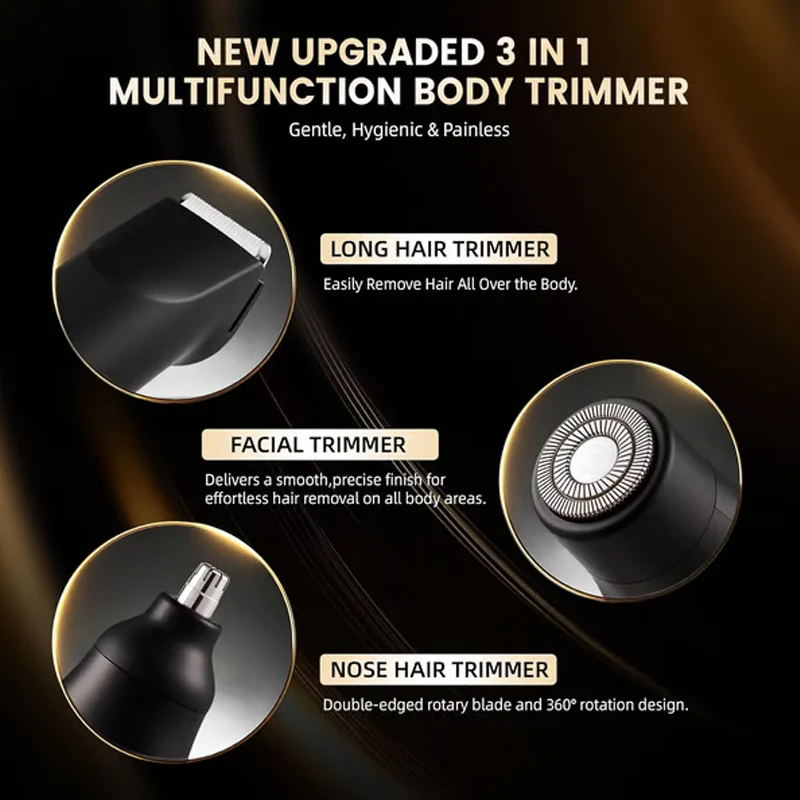 3-in-1 Electric Body Groomer Kit - Image 2