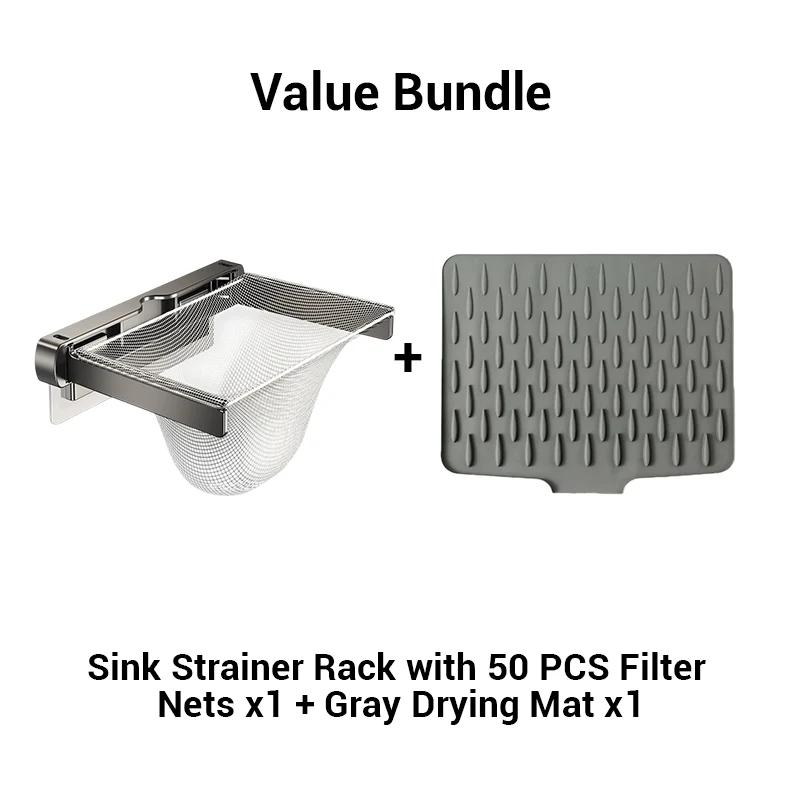 Foldable Sink Strainer Rack with Filter Nets - Image 10