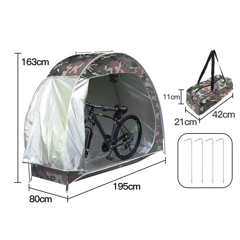 Multi-Purpose Portable Outdoor Storage Shed for Bikes - Image 2