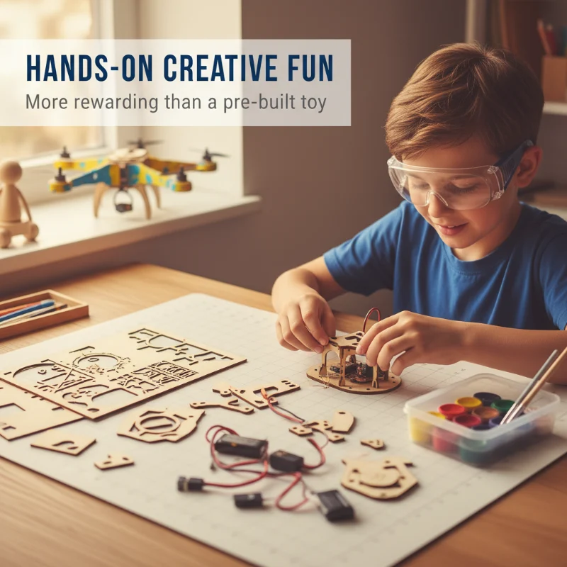 ππ₯ HOT SALE 50%OFF π₯π§© DIY Wooden Drone Building Kit π - Image 4