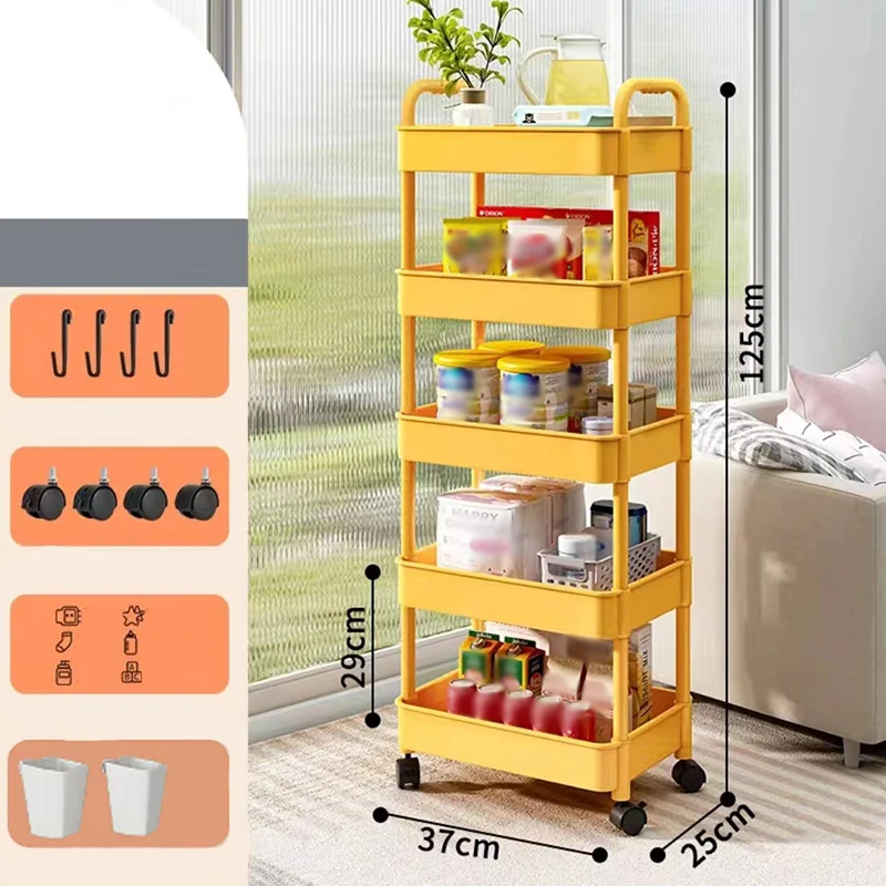 Mobile Kitchen Storage Organizer Rack - Image 6