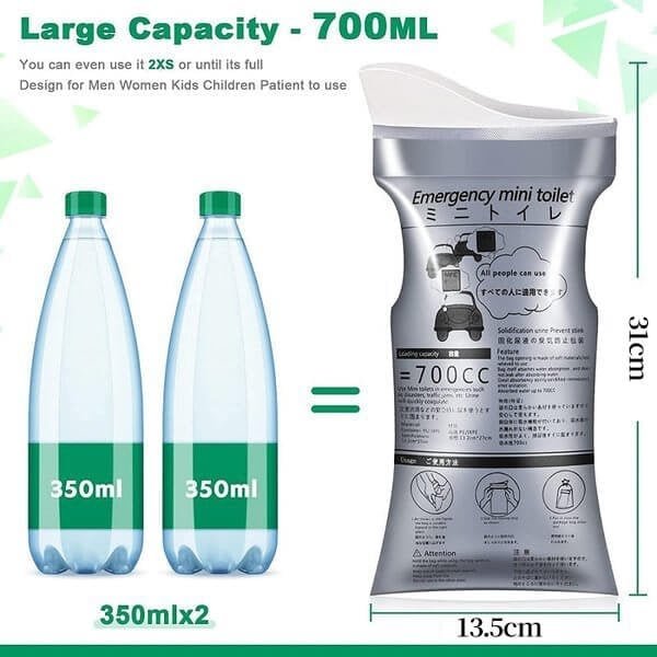 💥HOT SALE - 50% OFF🔥700ML Portable Travel Pee Bags - Image 9