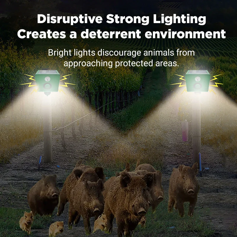 Beast Repellent Solar Warning Lights with Loud Volume - Image 5
