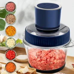 Alternative view of Electric Food Chopper, 2 Gears Speed & 4 Blades