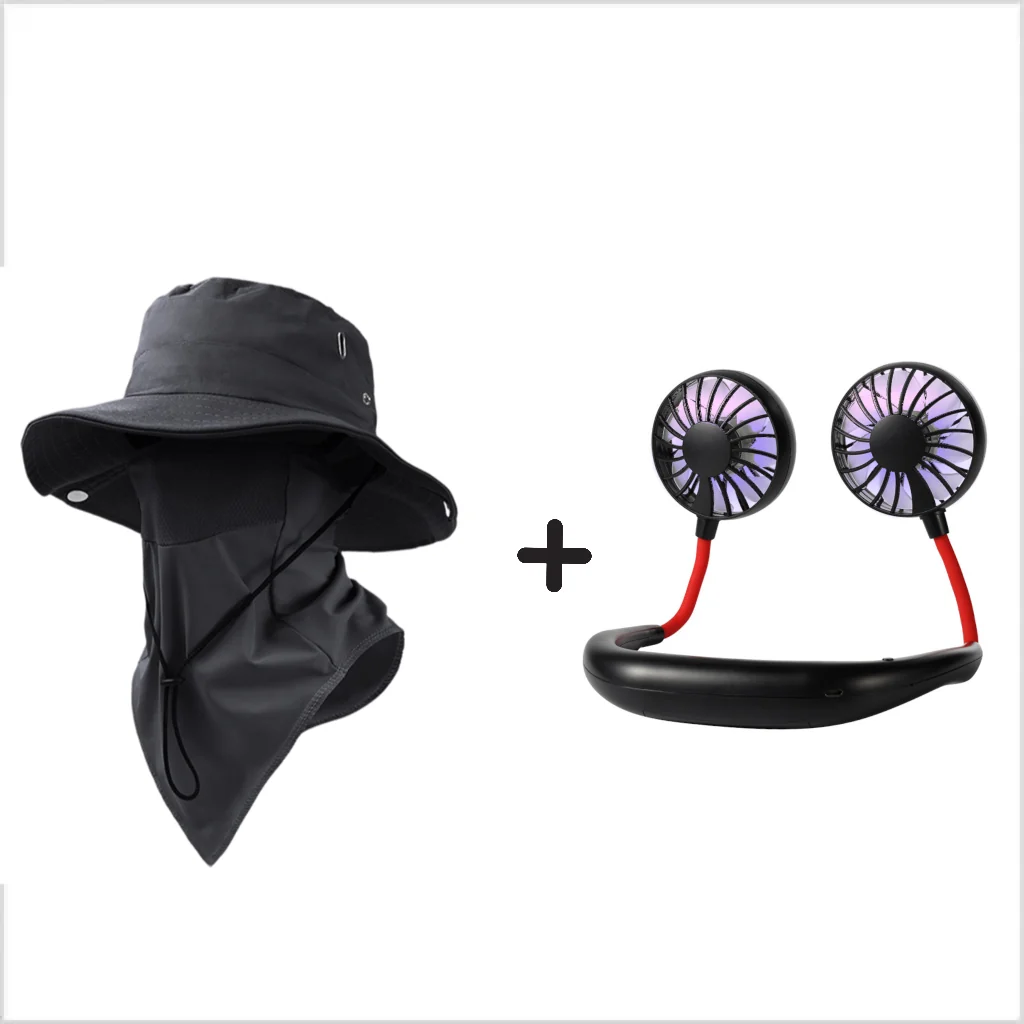 Breathable Fisherman Hat with Detachable Face Mask - Image 7