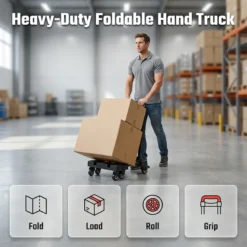 🔥HOT SALE 50% OFF🔥Heavy Duty Foldable Six-Wheel Hand Truck