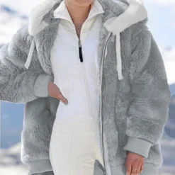 🎁Christmas Hot Sale 49% OFF🎄Hooded Fleece Jacket with Shearling Lining❄️