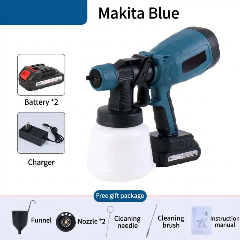 π¨π Cordless paint sprayer β 2 batteries, versatile, for painting & gardening! - Image 11
