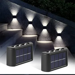 Alternative view of Solar Powered Up & Down Wall Light