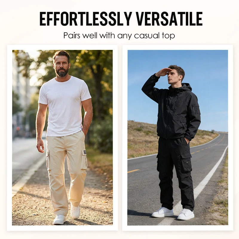 Men's Casual Cargo Pants with Multi-Pockets - Image 10