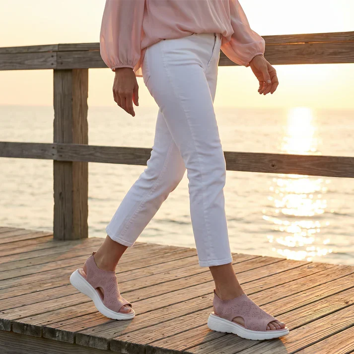 ⏳LAST DAY SALE ONLY £12.99!!💐 Women's Breathable Knit Platform Sandals – Air-permeable knit upper, cushioned sole & lightweight comfy summer footwear ✨ - Image 10